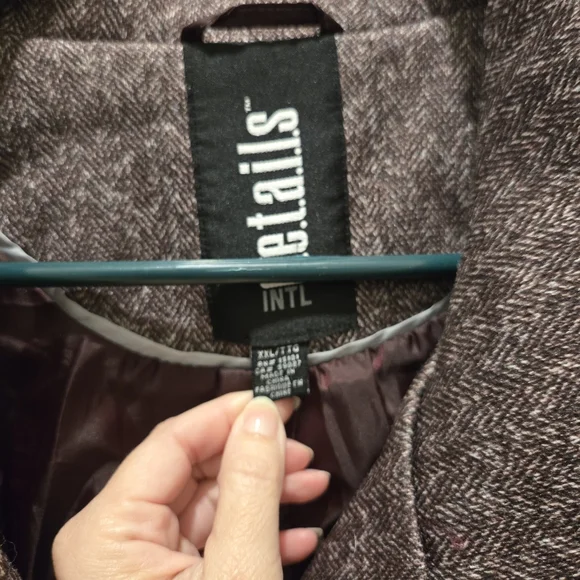 Women's Brown Winter Coat - Picture 4 of 6